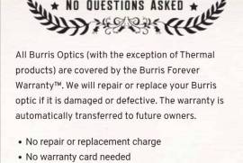 Burris Eliminator 3 Laser scope - as new, Burris Eliminator 3
As new, never used. 
Manual still unopened 
Lifetime warranty 