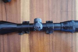 Varrious rifle scopes for sale, Various rifle scopes for sale:

Tasco 4x32 R500
Bushnell 6xBanner 6x40 R750
Weaver (similar size to 4x32) R500
Japanese scope 4x40 Wide R750