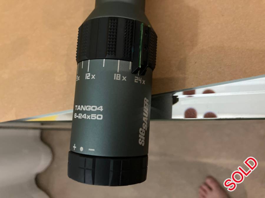 Sig sauer Tango 4, 6-24x50 FFP scope , Like new condition ffp sig sauer scope , illuminated reticle , 30 mm tube . 
