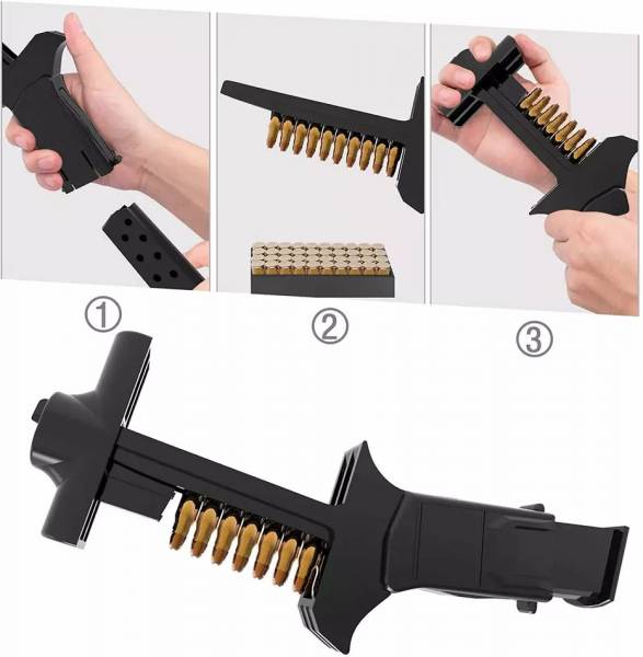 Tactical magazine speed loader , Tactical mag speed loader.

Protects your fingers and Magazine It helps you
enjoy your shooting experience without having sore
fingers by loading your magazines fast and easy.
load the magazine with minimal effort and faster speed. - - This greatly saves your time.

Works with all 9mm double stack or
single-stack magazines

For single and double-stacked magazines 9mm and .40s&w.


 
