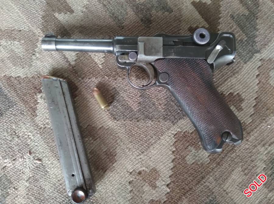 Ruger P08, Luger PO8 WW1 vintage. Precision Made by DWM Germany. Perfect condition for its age. Very nice to shoot. Very accurate.  Can do with a new mag or two. R6500