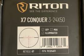 Riton Conquer X7 3-24x50, Brand new. Never mounted. 
Unwanted gift 