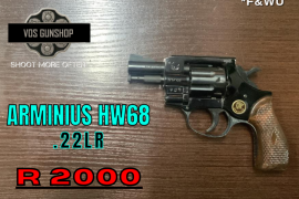 Revolvers, Revolvers, ARMINIUS HW68 .22LR REVOLVER , R 2,000.00, ARMINIUS, HW68, .22LR REVOLVER, Used, South Africa, Gauteng, Vereeniging