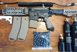 Tippmann TMC Mag or HopperFed Paintball Gun+EXTRAS