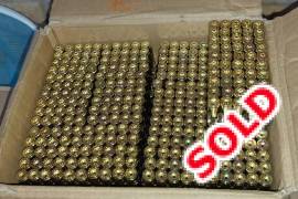 9mm Brass Once Fired, Once fired S&B 9mm brass, cleaned and deprimed. NOT sized.Used for security training.
R1.10ea (1500 availalbe)
Can courier PUDO,Paxi,Postnet,etc