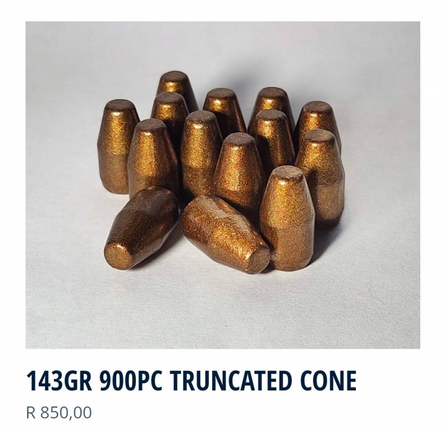 900 x 143gr TC 9mm  Bullets, Hitek coated 9mm bullets. Best prices in South Africa at http://compi-shot.co.za/