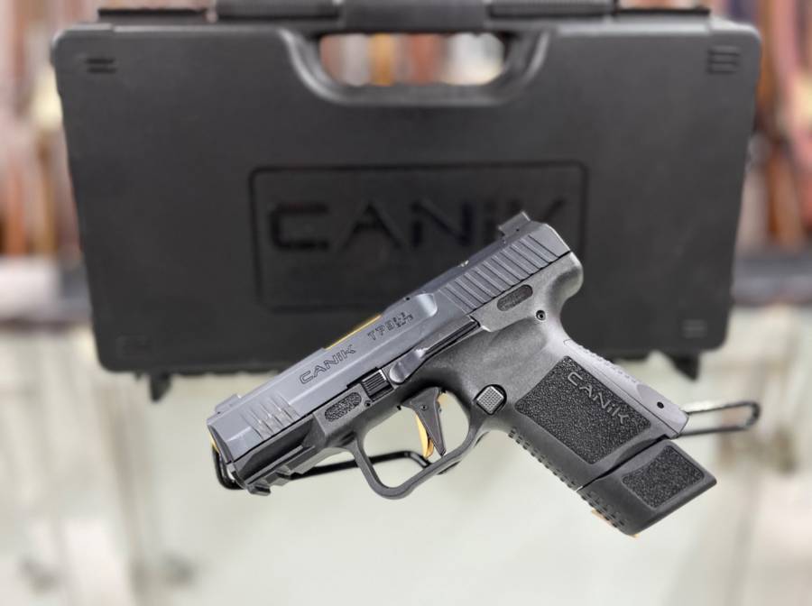 Canik TP9 Sub Elite Executive , The Canik TP9 Sub Elite Executive. Classy, Elegant while still being able to put in the work just like any other! The gold accents and the flat trigger makes it stand out from the crowd! Comfortable to carry and even more so to shoot! Get yourself a Classy Canik! 