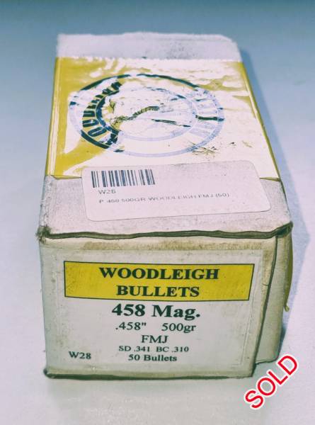 Woodleigh 500gr FMJ Bullets 458 Cal