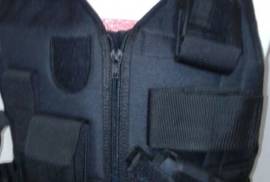 TACTICAL BULLETPROOF VEST, TACTICAL BULLETPROOF VEST –R3700
SIZES (XS-3XL)
(INCLUDING PLATES)
DESCRIPTION: CONSIST OF HOLSTER, POUCHES FOR PEPPER SPRAY, CELL PHONE, RADIO, 2 MAGAZINES, HAND CUFFS, TORCH, PEN.  VELCRO FOR NAME BADGE.
BACK OF THE VEST POUCH FOR CABLE TIES AND VELCRO FOR COMPANY NAME,
PLATE CARRIERS TO INSERT PLATES AND BACK AND FRONT LEVEL IIIA PLATE.
 