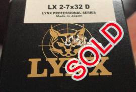 Lynx LX 2-7x32D Profetional, Upgraded to a new scope so do not have any use for it any more.