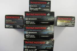Winchester Ammunition *JUST LANDED*, Ranger .45 Auto +P T-Series 230gr R813.00 / 50 Cartridges
Ranger .40 S&W T-Series 180gr R646.00 / 50 Cartridges
Ranger 9mm Para +P+ T-Series 127gr R588.50 / 50 Cartridges
Defender 9mm Para +P 124gr R649.50 / 20 Cartridges
Defender .357 Mag 125gr R634.50 / 20 Cartridges
 