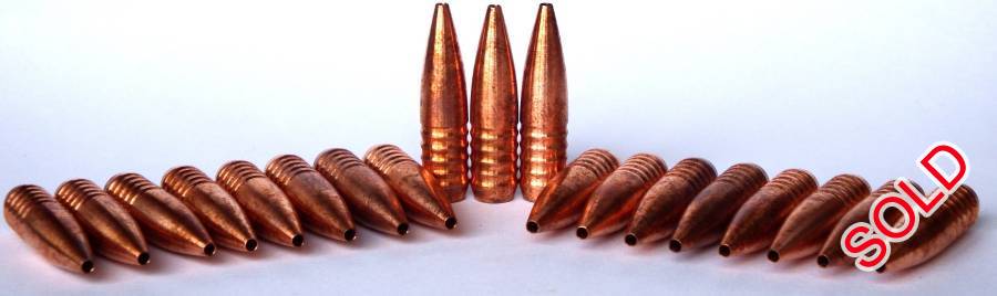 Kriek Bullets, Kriek Premium Monolithic Bullets for Sale.
Your companion for the far-away plains.
Extremely Accurate - Extremely High Performance!

Please visit http://sapremiumbullets.yolasite.com/kriek-bullets.php to view our products and place an order. You will also find a downloadable Bullet File for QL there. 

Turnaround time +-30 days, Delivery Countrywide by TCG at +-R99.
