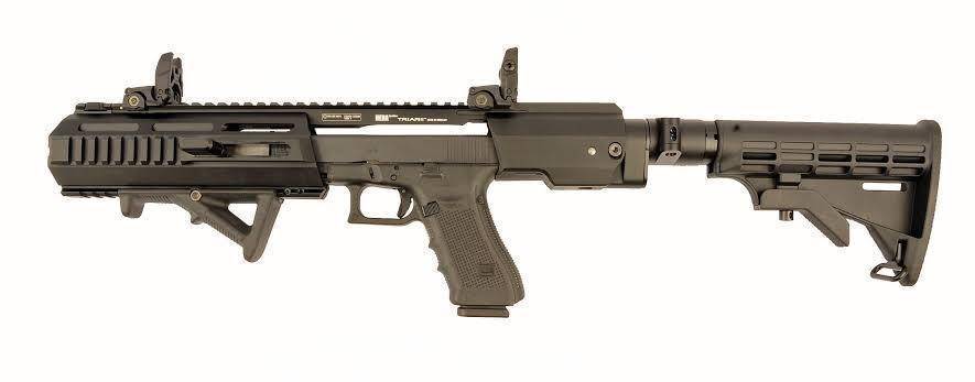 Hera arms Triarii G17/22/31, riarii Carbine Conversion Kit Glock 17/22/31 Gen 4, This is the RTU version, it  with comes with * 6 Position Telescopic Stock; * Magpul MBUS Front & Rear Sights; and * Magpul AFG Grip
