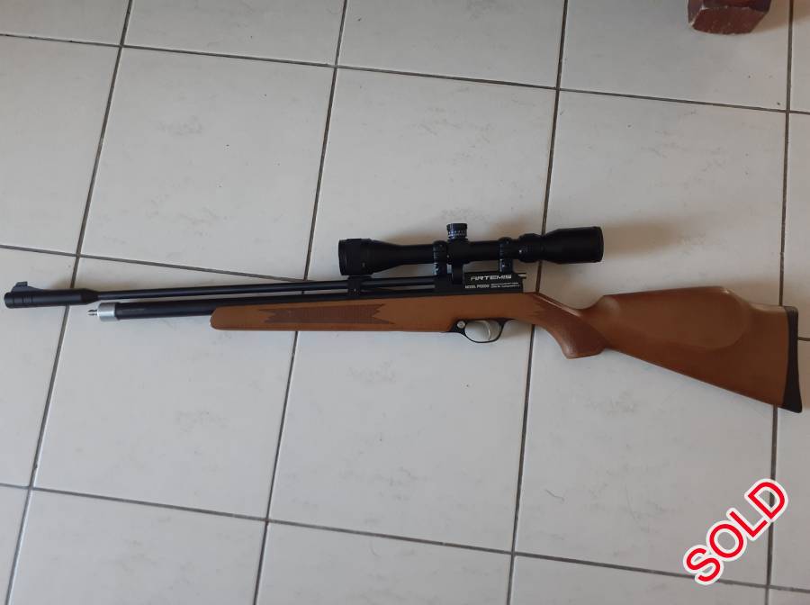 Artemis .22 PCP Air Rifle & Hatsan Hand Pump, .22/5.5mm Air Rifle  & Hand pump included.
Rifle & Pump upgraded with Quick Coupler fittings.
Rifle tweaked to shoot over 900fps.
Scope not included!