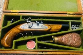 Black powder hand gun , A very clean boxed black powder hand gun in very good condition ! 