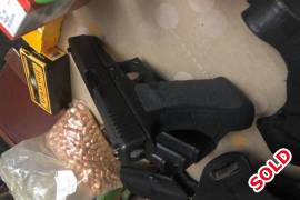 Glock 20 in 10mm and many extras, Glock 20 with night sights, updated trigger connecter and springs,lots of ammo and cases, Redding dies, Lee dies,3 sets of hollow points, lots of 180gr frontier Bullets, 3 holsters, 4 mags