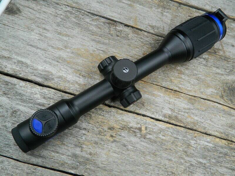 Pulsar Thermion XG50 Thermal Riflescope, 2400 yard detection range
640x480
12-Micron pixel detail
Built in video, audio and photo recording
BAE sensor
8 color pallet options to choose from
8x digital zoom
Adaptable to external power supply
Stadiametric rangefinder
Forrest, Rock and Identification viewing modes