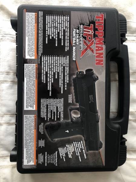 Tippmann TipX paint ball pistol KIT, Brand new. Used once.
Everything in photo included.
Gun, extra magazines, Co2 canisters, barrel safety, various protection ammo.
Cash only.
Collect only.