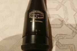 Schmidt & Bender 4X36 GERMAN scope! , In great shape, recently taken off a collector's sold rifle , with minor signs of gentle use. Perhaps one of the best 4X scopes ever produced! Compact but extremely sharp & reliable, outstanding performance in all conditions. Made right, in Wetzlar, Germany (NOT the 