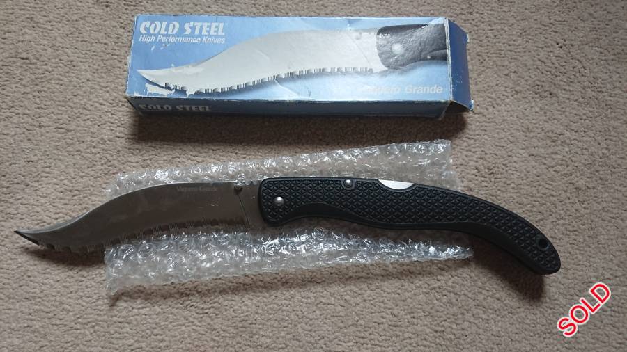 COLD STEEL Vaquero Grande JAPAN!, Brand NEW in the box the largest folder Cold Steel ever produced: The legendary Vaquero Grande! Original, ULTRA RARE, made in JAPAN (NOT the modern Taiwan 