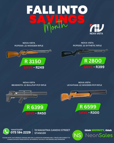 Nova Vista PCP Rifles For Sale