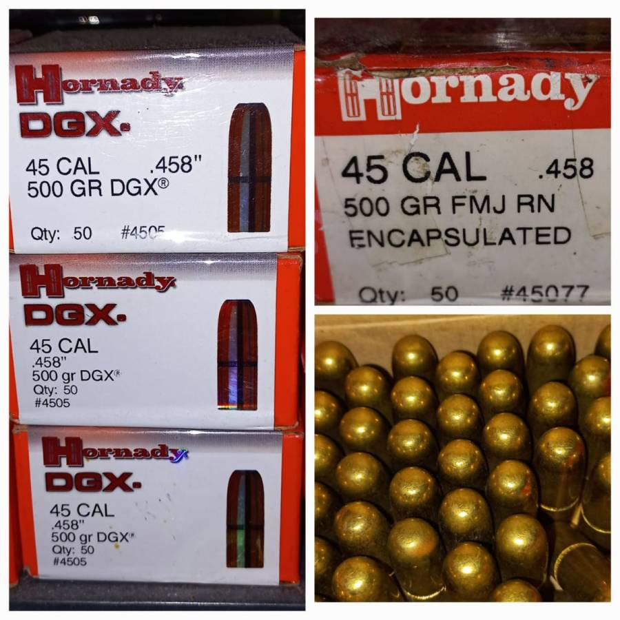 For Sale - HORNADY .458 bullets, For Sale - HORNADY .458 bullets
500gr FMJ - R2250/box (50qty)
500gr DGX - R2450/box (50qty)
Tel 068 505 5664