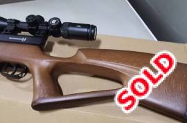 Warrior B58 5.5(.22), Warrior B58 5.5(.22)PCP
Warrior PCP Air Rifle with wooden Stock( 6 months old)
Includes
One Magazine                                                          Scope and Silencer not included

R3500 not neg
I’m in Sasolburg
If interested 
WA only 0765795058
Call: 0662920561
 