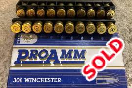 308 PMP ProAmm cases, Once fired 308 cases in PMP ProAmm 8 X Boxes of 20
Delivery for buyers account.