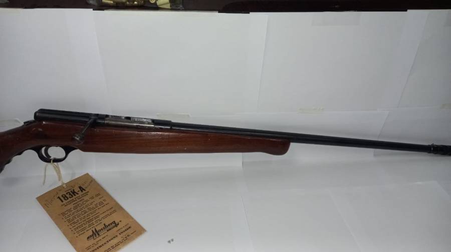 Mossberg 183K-A, The Mossberg 183 is a .410 bore bolt-action shotgun, produced between 1947 and 1986 by O.F. Mossberg & Sons in New Haven, Connecticut.

Bolt action single shot .410 Gauge