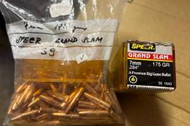 175gr Speer Grand Slam bullets, 139x Speer Grand Slam bullets 175gr 7mm for sale
R1700 (that is R611/50)