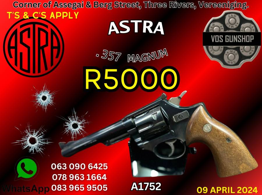 Revolvers, Revolvers, Wide variety REVOLWERS @ VOS Gunshop  016 1000 896, 375MAG, Like New, South Africa, Gauteng, Three Rivers