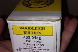 For Sale - WOODLEIGH .458 400gr PPSN bullets, For Sale - WOODLEIGH .458 400gr PPSN bullets
Premium Big Game Hunting bullets
One sealed box of 50qty left
R2950/box
Tel 068 505 5664