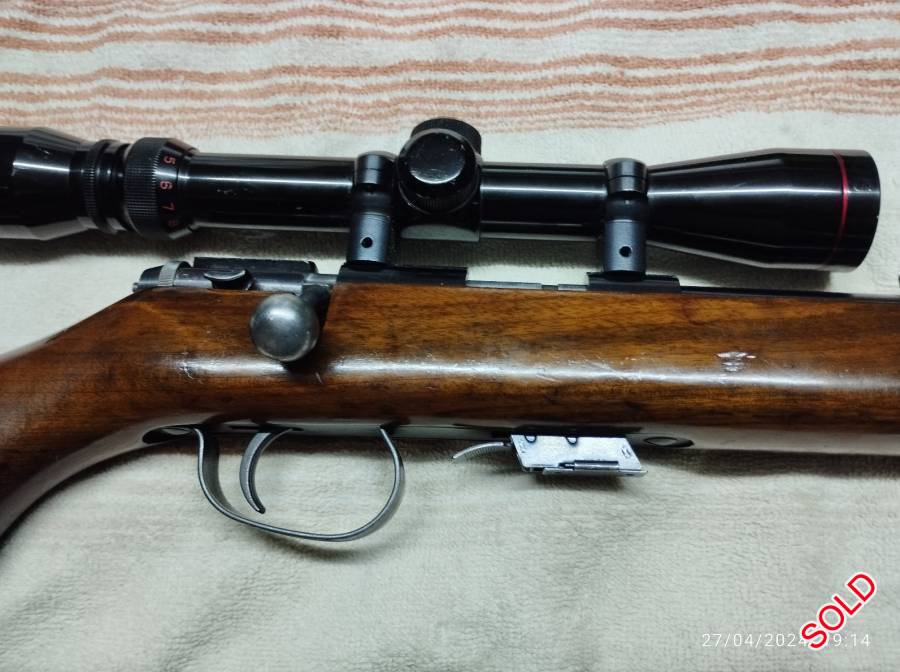 CBC .22 LR, SOLD

CBC .22 LR

.22
Threaded with silencer
5 shot magazine
Sling studs
3-9 scope
Open sights fitted as well

Good condition


R4200.00

Pretoria, Centurion

Mahmoud
079 34 99912