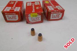 HORNADY 45 CAL (.458) 300GRN BULLETS, PACKAGING DAMAGED, 50 BULLETS PER BOX TWO FULL BOXES AVAILABLE PLUS ONE BOX OF 40. HORNADY PART NUMBER 4500 R5.00 PER BULLET