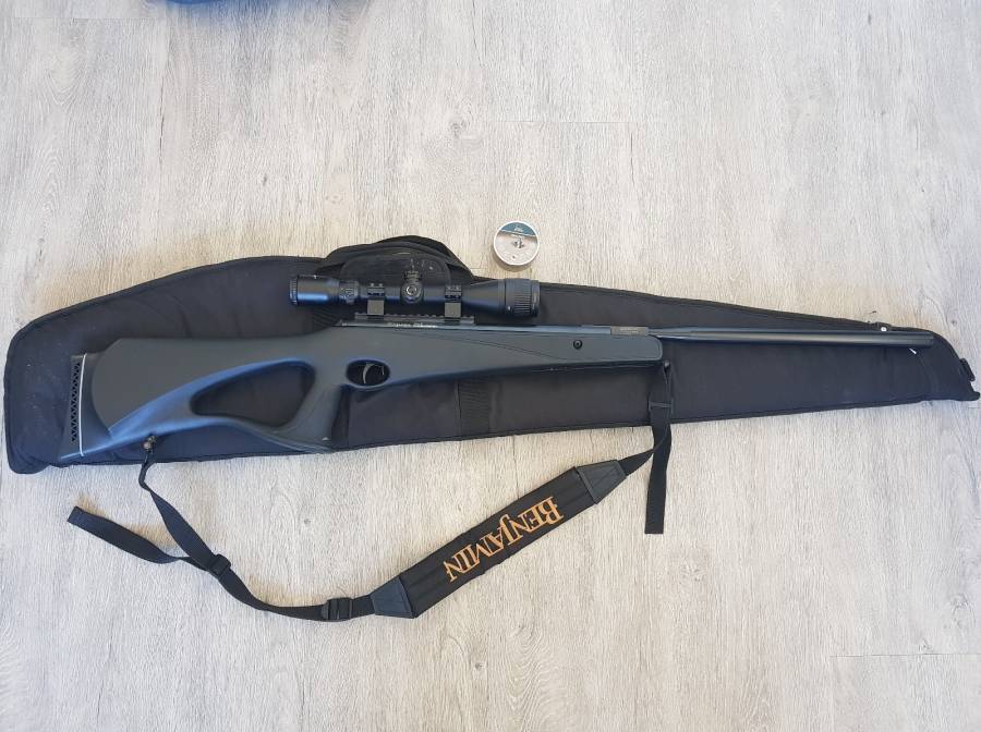 Benjamin Trail NP .177, Benjamin Trail NP .177 
Includes bag, strap and scope.

Great all round air rifle in perfect condition.

Contact Chris
083 299 2924