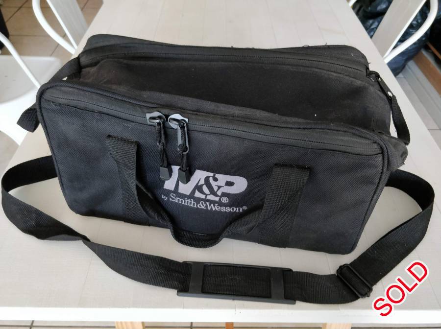 Smith & Wesson M&P Range Bag, This bag is very handy to take to the shooting range, and has enough space for your cleaning kit, eye and ear protection, ammo and everything else you might need for a day at the range. I'm selling it as I have sold my firearm.