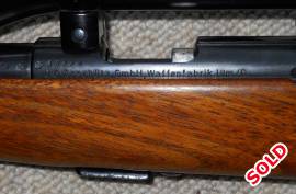 .22 LR Anschutz Rifle, .22 LR Mod 1420 Anschuts rifle in good condition. Included in price Bushnell Scope Chief 3-9 X 40 + silencer Any transport or other cost extra