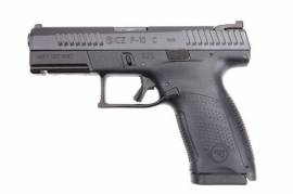 New CZ P-10 C 9MM PARA, Czechoslovakian manufactured, compact, striker fired, 15-shot 9mm para pistol. Fibre-reinforced polymer frame wedded to a durable black nitride finished slide and tactical 3-dot sights.