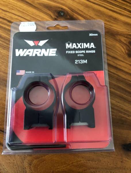Warne 30mm scope rings , As new.. incorrectly purchased and could not return
mounted once and then had to replace with low rings

price negotiable
call or whatsapp 0795570512
postnet to postnet postage can be arranged