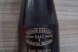 Schmidt & Bender Rifle Scope, Biebertal Wetzlar
Magnification; 6x42
Scope barrel; 25mm diameter