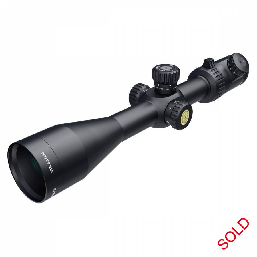 ATHLON ARGOS BTR GEN2  6-24x50 FFP IR MIL SCOPE, BRAND NEW SCOPE  - IMPORTED FROM USA  & COMES WITH THE ATHLON LIFE TIME WARRANTY. CAN BE INSURED COURIERED TO ANY TOWN IN SA FOR R99  VISIT OPTICS RANGE ON FACEBOOK ( facebook.com/OpticsRange)