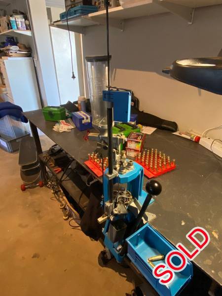 Dillon RL550B, Like New Dillon RL 550 B reloader for sale.
Dies not included.
Extras:
Caliber Conversion Kit for .223, .308 and .375
2 x Powder Dispensers and stands (3 Total)
Courier for buyers account.
Please WhatsApp me for more pictures.
Price negotiable.