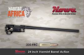 HOWA 24 INCH VARMINT 300 PRC BARREL ACTION, The Howa 24 inch Varmint 300 PRC Barrel Action provides the Long Range Hunter and sport shooter with the best of both target shooting accuracy and a very functional hunting rifle. The 24 inch varmint or bull barrel profile provides the extra stiffness. The 24 inch barrel allows for optimum burning of the propellant resulting good muzzle velocity and flatter trajectories. The heavier barrel profile also creates less recoil for absolute target shooting accuracy. It also comes with a forged flat bottom receiver with an integral recoil lug. Howa Barrel Actions are the most popular choice among competition shooters and with the addition of custom stocks and great modularity. The result is a modern rifle with exceptional value for money.