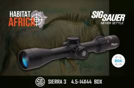 SIGSAUER SIERRA 3 BDX HUNTERS COMBO, The SigSauer Sierra 3BDX Hunters Combo includes the SIERRA3BDX 4.5-14X44 MM Rifle Scope and the KILO1800BDX 6X22 MM Monocular Rangefinder.  Disguised within the form factor of a traditional riflescope lies the power of the SIG SAUER BDX Ballistic Data Xchange. After that, the SIERRA3BDX riflescope provides the hunter an illuminated auto-holdover dot on targets when coupled with a BDX capable KILO rangefinder. Similarly, when the KILO1800BDX 6X22 MM monocular rangefinder is paired with a SIERRA3BDX riflescope. Above all, the onboard Applied Ballistics Ultralight calculator sends ballistic drop data via Bluetooth directly to the Riflescope reticle. Therefore, providing an illuminated holdover dot and wind hold. In conclusion, the SigSauer Sierra 3BDX Hunters Combo is the best of both words. With the SigSauer Sierra 3 BDX Hunters Combo you will be well equipped for a premium experience of hunting wildlife