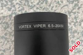 Vortex Viper 6.5-20-50, Posting on behalf of a friend selling his Vortex Viper 6.5-20-50 with mounts for R10,000. Whatsapp Brandon on 082 496 0043