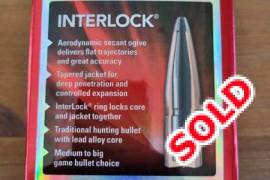 SEALED IN BOX - .308 165gr Hornady Bullets, ALL SOLD

- 5 x boxes of .308 165gr Hornady Interlock BTSP Bullets.
- All boxes brand new and sealed.
- 100 bullets per box.
- R800 per box (currently retailing for R1 019 at Safari Outdoor online).
**BULK DISCOUNT**
- R3 500 if taking all 5 boxes (i.e. R700 per box).