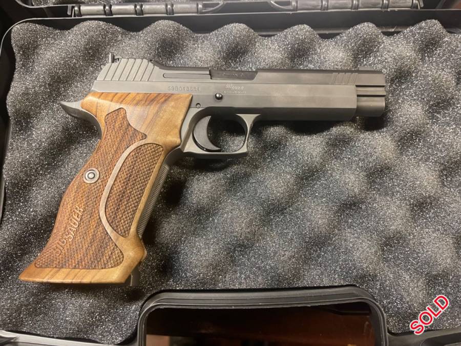 SIG Sauer P210, Selling an as new in box P210 , 50 rounds fired, as new in box. The reputation of this pistol is true, one if the most accurate pistols in 9mm ever made! Two magazines. In dealer Stock. No silly offers. Stock of these in SA is not currently available. 