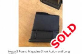 Legacy sports Howa short action magazine's , Got Legacy sports conversion kit with 2 x 10 round and 1 x 5 round magazine's, conversion have a crack on the back screw hole still works but if you buy the magazine's the conversion is free. New retail value for the 3 x magazine's is R R3350-00. Asking R2000 for all including postnet to postnet. Tinus 0820762584