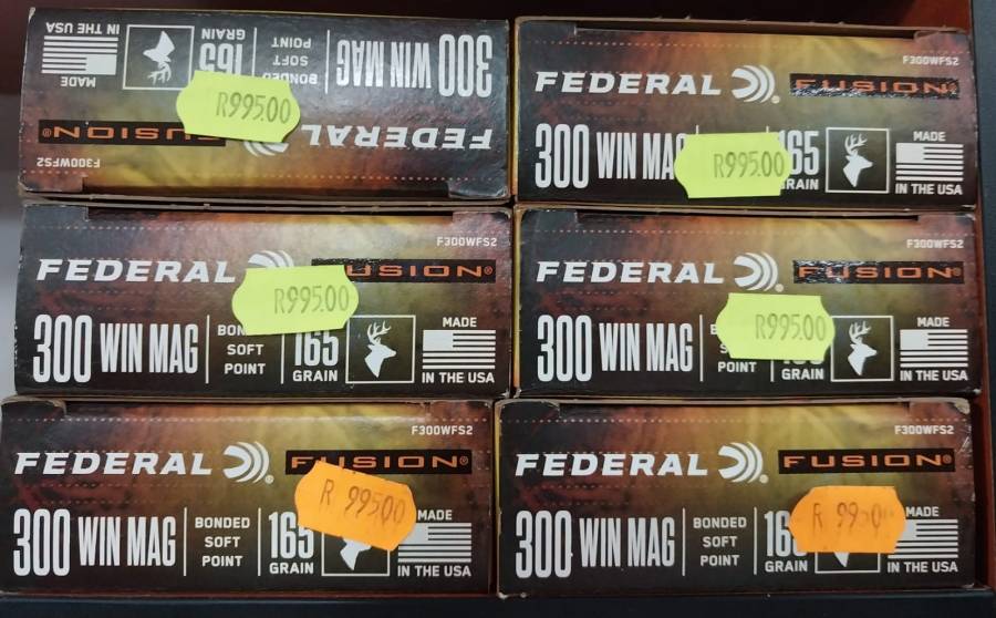 Federal Fusion .300 win 165gr,  Brand new Federal Fusion .300 win 165gr !!!