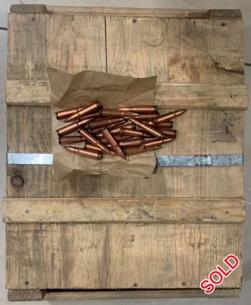 Norinco Ammo 7.62x39mm, Brand new Norinco Ammo 7.62x39mm.
25 rounds for R300 wich is R12 per round.
1500 rounds for R15 795 wich is R10.53 per round.